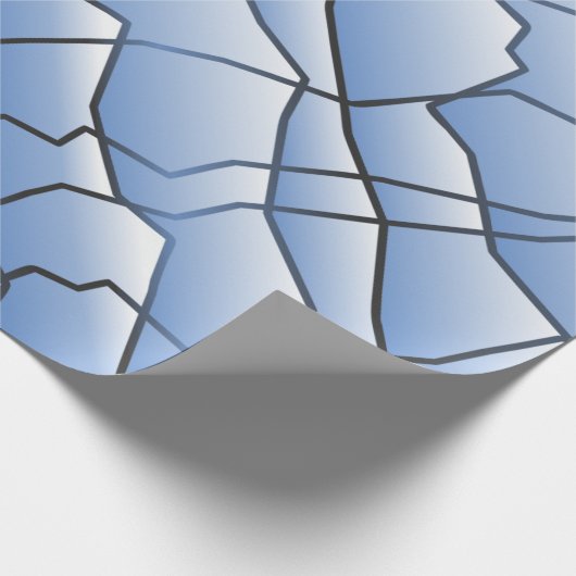 Dashing Monochrome Geometric Mesh Effect Cadeaupapier (Hoek)