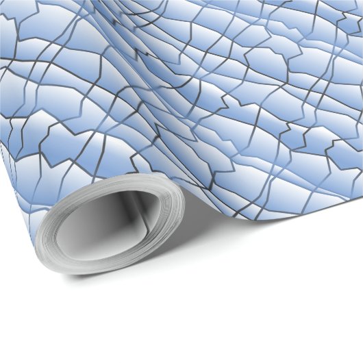 Dashing Monochrome Geometric Mesh Effect Cadeaupapier (Rol Hoek)