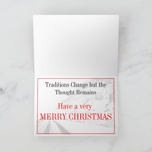 Dashing naar Kerstmis Feestdagen Kaart (Binnen)