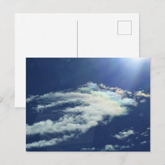 Dashing Rainbow Cloud Briefkaart (Voorkant / Achterkant)