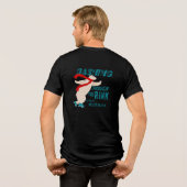 Dashing Through the Rink - achterontwerp Tri-Blend Shirt (Achterkant volledig)