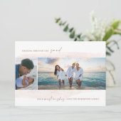 Dashing Through the Sand Holiday fotokaart Feestdagenkaart (Staand voorkant)