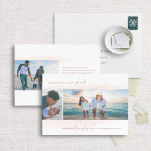 Dashing Through the Sand Holiday fotokaart Feestdagenkaart