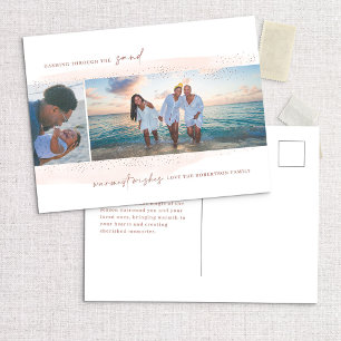 Dashing Through the Sand Holiday Photo Briefkaart