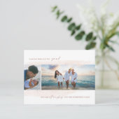Dashing Through the Sand Holiday Photo Briefkaart (Staand voorkant)