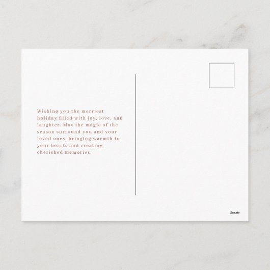 Dashing Through the Sand Holiday Photo Briefkaart (Achterkant)