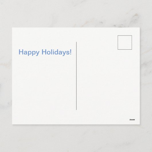 Dashing Through the Snow Postcard Feestdagenkaart (Achterkant)