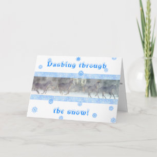 Dashing-vakantiekaart Feestdagen Kaart