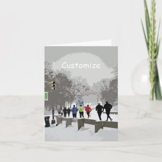 Dashing voor de Feestdagen Kaart