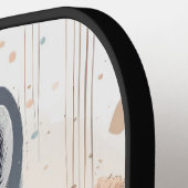 Dashing Wolf Gepersonaliseerde Pickleball Paddle (Links Detail)