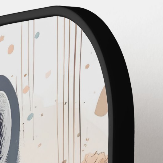 Dashing Wolf Gepersonaliseerde Pickleball Paddle (Links Detail)