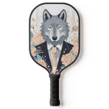 Dashing Wolf Gepersonaliseerde Pickleball Paddle