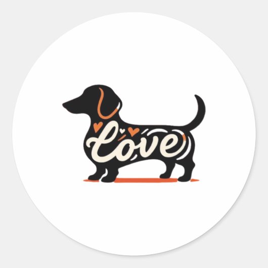 Dashounds Paw-sensitive Love Sticker (Voorkant)