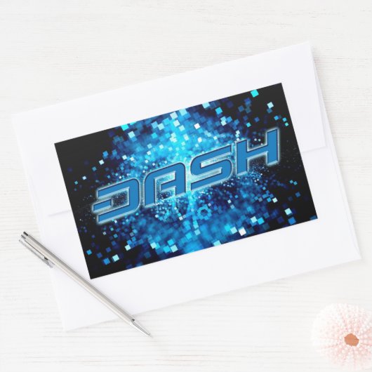 DashS ticker A249 Rechthoekige Sticker (Envelop)