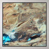 Dasht-e Kevir Great Salt Desert Iran Poster (Voorkant)