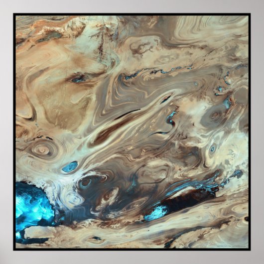 Dasht-e Kevir Great Salt Desert Iran Poster (Voorkant)