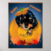 Dashund Halloween - Boo Poster (Voorkant)