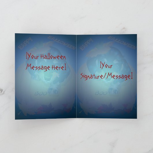 Dashund Halloween - de Kaart van het Boe-geroep (Binnen)