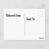 Daslook die gitaar speelt met ananas verjaardag briefkaart (Achterkant)