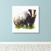 dassendoek canvas afdruk (Insitu (Houten vloer))