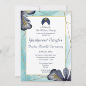 Dastar Bandi uitnodigingskaart sjabloon Kaart (Voorkant)