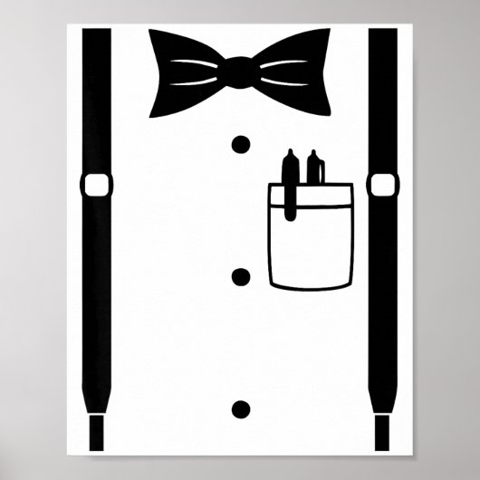 Dastringbandjes Kantoor Pak Carnavalskostuum Poster (Voorkant)