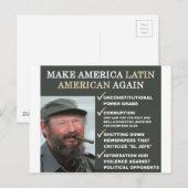 Dastro: Amerika weer Latijns-Amerika maken Briefkaart (Voorkant / Achterkant)