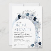 Dasty Blue Wildflower Boho Floral Vrijgezellenfees Kaart (Voorkant)