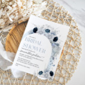 Dasty Blue Wildflower Boho Floral Vrijgezellenfees Kaart