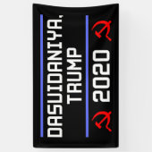 Dasvidaniya Trump 2020 Rusland Anti-Trump Spandoek (Verticaal)