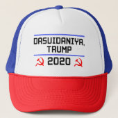 Dasvidaniya Trump 2020 Rusland Anti-Trump Trucker Pet (Voorkant)