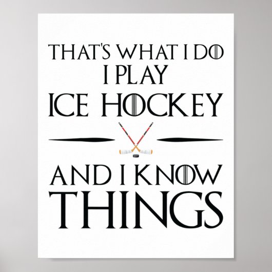 Dat#39; is wat ik doe Ik speel en weet dingen - Ic Poster (Voorkant)