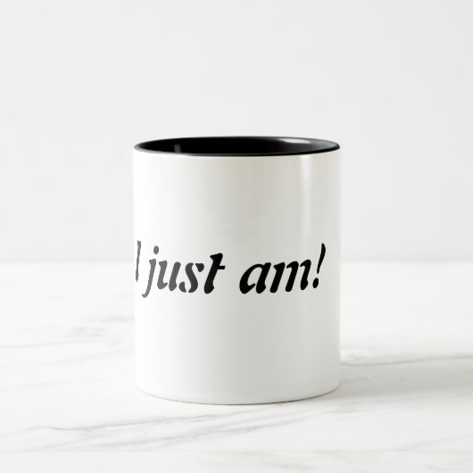 Dat ben ik gewoon! tweekleurige koffiemok (Center)