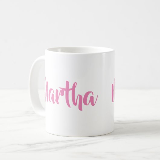 Dat ben ik... Martha in Pink Coffee Mok (Voorkant links)