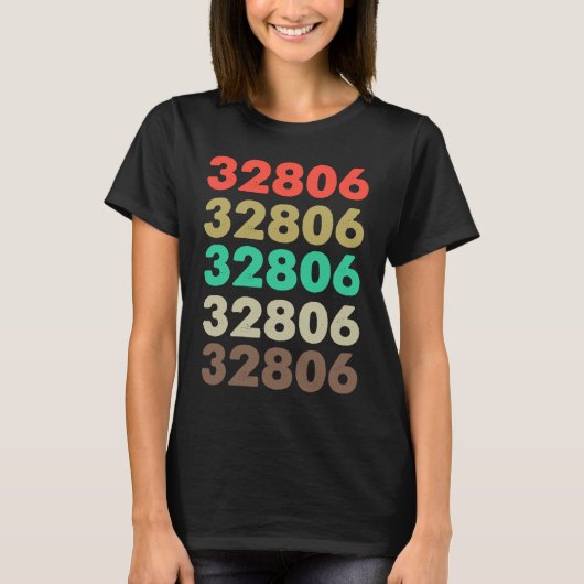Dat betekent 32806 Retro Zip-code Zipcode 32806 T-shirt (Voorkant)