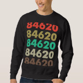 Dat betekent 84620 Retro Zip-code Zipcode 84620 Trui (Voorkant)