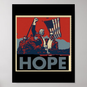 Dat betekent hoop voor Amerika. We zullen Amerikan Poster