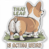 Dat blad gedraagt zich raar sticker (Voorkant)