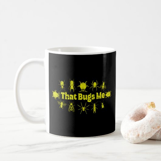 Dat boeit me grappige verontruste insecten koffiemok (Met donut)