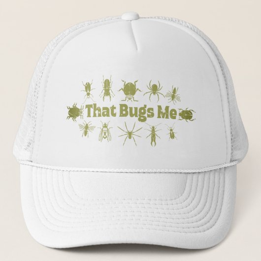 Dat boeit me grappige verontruste insecten trucker pet (Voorkant)