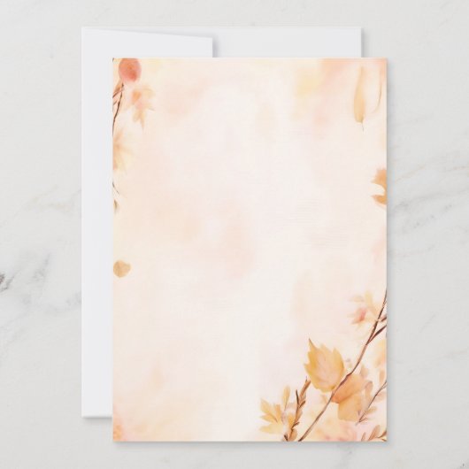 Dat Boerderij Roze Blauw Boho Meisje Jongen Herfst Kaart (Achterkant)