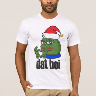 Dat Boi Funny Face met kerstPet hier komt T-shirt