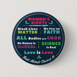 Dat Dekt Het Af Knopen/Spelden Ronde Button 5,7 Cm