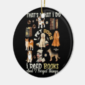 Dat doe ik als ik honden aai, boeken lees en verge keramisch ornament (Links)