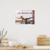 Dat doe ik, dus ik ben Yoga Girl Stretching Poster (Keuken)