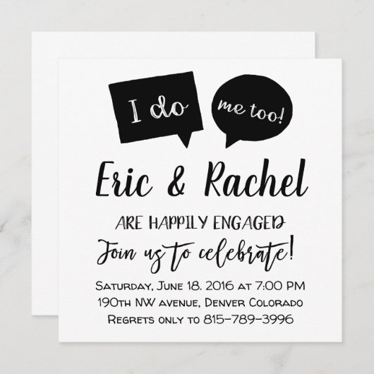 Dat doe ik ook! Uitnodiging voor servicepartij (Voorkant / Achterkant)