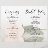 Dat doen we! Bleke Perzik Roos DIY Print Wedding P (Achterkant)