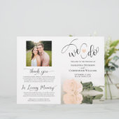 Dat doen we! Bleke Perzik Roos DIY Print Wedding P (Staand voorkant)