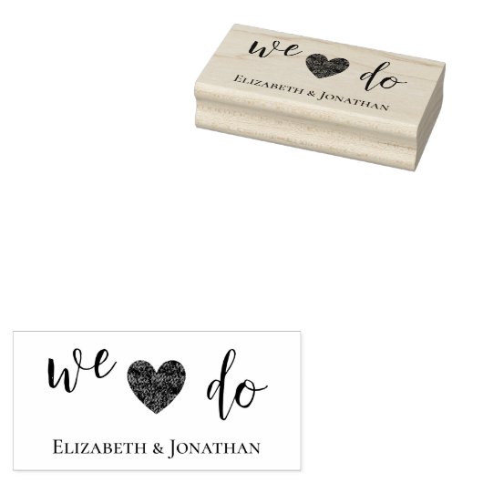 Dat doen we! Bruiloft Rubberstempel (Gestempeld)