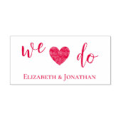 Dat doen we! Bruiloft Zelfinktende Stempel (Design)